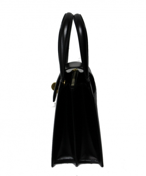 BVLGARI（ブルガリ）BVLGARI (ブルガリ) ターンロック2WAYショルダーバッグ ブラックの古着・服飾アイテム