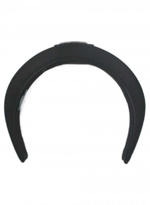 PRADA（プラダ）PRADA (プラダ) NYLON LOGO HAIR BAND ブラック 1IH016の古着・服飾アイテム