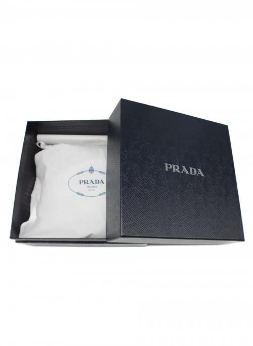 PRADA（プラダ）PRADA (プラダ) NYLON LOGO HAIR BAND ブラック 1IH016の古着・服飾アイテム