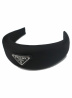 PRADA（プラダ）の古着「NYLON LOGO HAIR BAND」｜ブラック