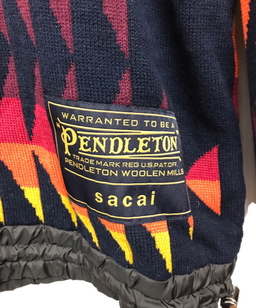 sacai（サカイ）sacai (サカイ) ネイティブ柄ニット ブラウン サイズ:1の古着・服飾アイテム