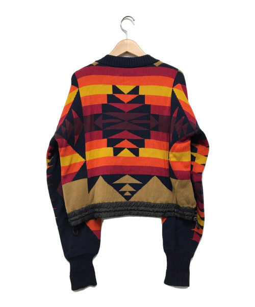 sacai（サカイ）sacai (サカイ) ネイティブ柄ニット ブラウン サイズ:1の古着・服飾アイテム