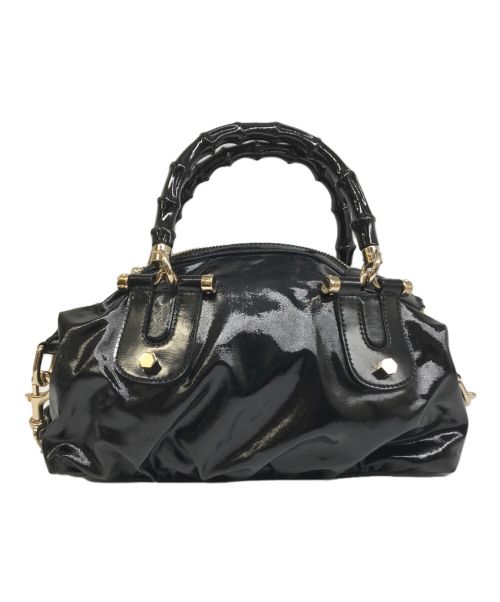 GUCCI（グッチ）GUCCI (グッチ) バンブーショルダーバッグ ブラックの古着・服飾アイテム
