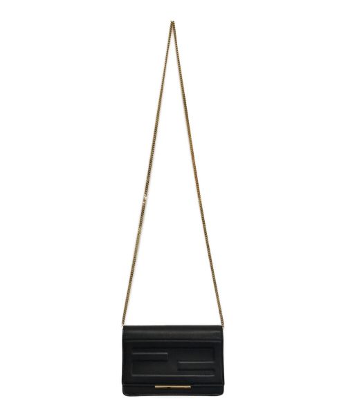 FENDI（フェンディ）FENDI (フェンディ) チェーンショルダーウォレット ブラック サイズ:-の古着・服飾アイテム