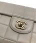 中古・古着 CHANEL (シャネル) チョコバーチェーンショルダーバッグ ホワイト：138000円
