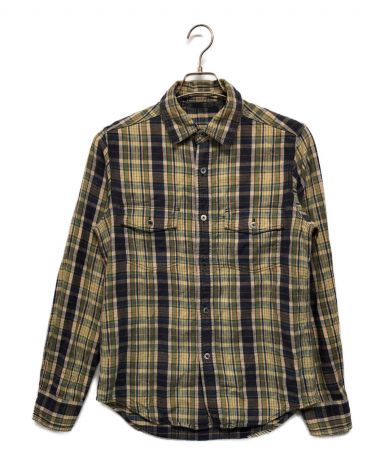 （リバーシブル）【Nigel Cabourn】46 迷彩柄長袖シャツ ネイビー系 リバーシブル）【Nigel Cabourn】46 迷彩柄長袖シャツ ネイビー