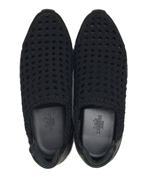 HERMES（エルメス）HERMES (エルメス) メッシュスリッポン ブラック サイズ:不明(下記参照)の古着・服飾アイテム