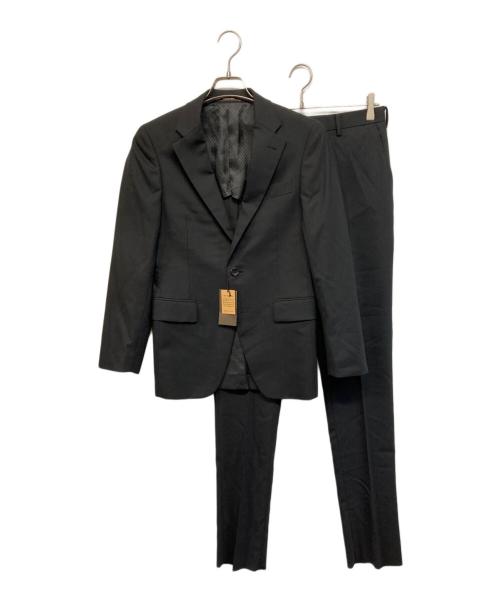 COMME CA MEN（コムサ・メン）COMME CA MEN (コムサ・メン) シャドーストライプS2Bスーツ ブラック サイズ:SS 未使用品の古着・服飾アイテム