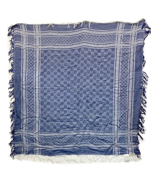 GUCCI（グッチ）GUCCI (グッチ) GG柄スカーフ ネイビーの古着・服飾アイテム