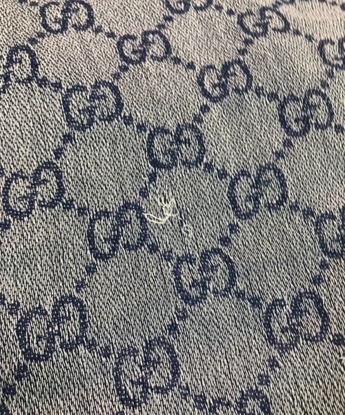 GUCCI（グッチ）GUCCI (グッチ) GG柄スカーフ ネイビーの古着・服飾アイテム