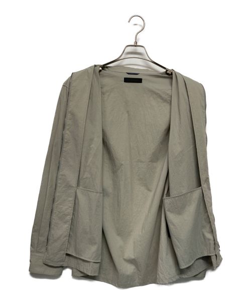 Junhashimoto（ジュンハシモト）Junhashimoto (ジュンハシモト) ZIP SHIRT JACKET グレー サイズ:SIZE 4の古着・服飾アイテム