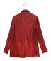 ISSEY MIYAKE (イッセイミヤケ) プリーツジャケット レッド サイズ:3：19000円