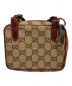 GUCCI (グッチ) GGポシェットショルダーポーチ ベージュ×レッド：12000円
