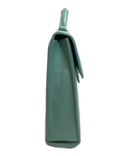 CHANEL（シャネル）CHANEL (シャネル) ココマークターンロックビジネスバッグ グリーンの古着・服飾アイテム