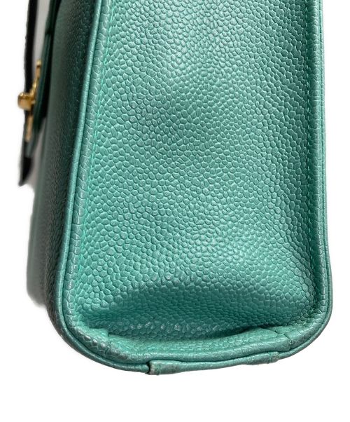 CHANEL（シャネル）CHANEL (シャネル) ココマークターンロックビジネスバッグ グリーンの古着・服飾アイテム