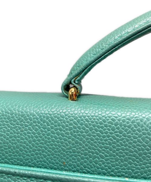 CHANEL（シャネル）CHANEL (シャネル) ココマークターンロックビジネスバッグ グリーンの古着・服飾アイテム
