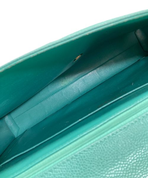 CHANEL（シャネル）CHANEL (シャネル) ココマークターンロックビジネスバッグ グリーンの古着・服飾アイテム