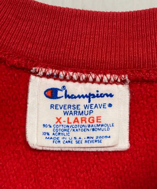 Champion REVERSE WEAVE（チャンピオン リバース ウィーブ）Champion REVERSE WEAVE (チャンピオンリバースウィーブ) リバースウィーブスウェット レッド サイズ:SIZE XLの古着・服飾アイテム
