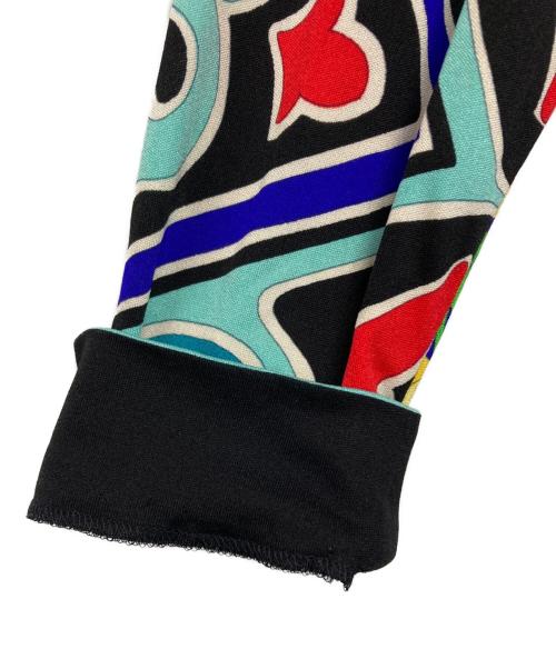 LEONARD FASHION（レオナールファッション）LEONARD FASHION (レオナールファッション) 総柄シルクカシュクールワンピース マルチカラー サイズ:SIZE 2の古着・服飾アイテム