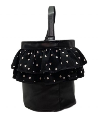 setsuko sagittaire ピクニック　白フリル×黒ドット ピクニック（白フリル×黒ドット） | bag,picnic | setsuko sagittaire