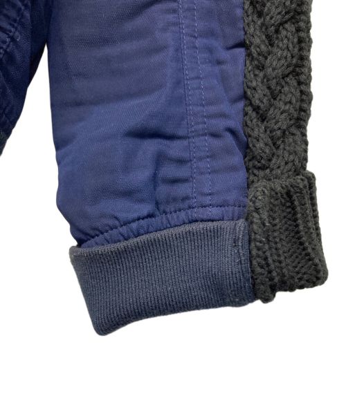 sacai（サカイ）sacai (サカイ) ドッキングライダースニット ネイビー サイズ:SIZE 2の古着・服飾アイテム
