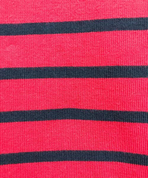 BRETON STRIPE（ブレトンストライプ）BRETON STRIPE (ブレトンストライプ) STEVEN ALAN (スティーブンアラン) BORDER LSL/カットソー レッド サイズ:XLの古着・服飾アイテム