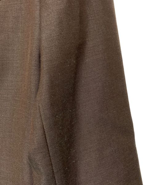 HERMES（エルメス）HERMES (エルメス) リネンモヘヤ混テーラードジャケット ブラウン サイズ:SIZE 46の古着・服飾アイテム