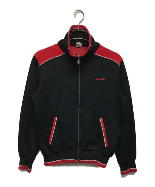 adidas（アディダス）adidas (アディダス) トラックジャケット ブラック×レッド サイズ:3の古着・服飾アイテム