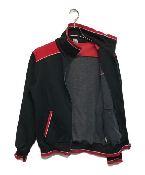 adidas（アディダス）adidas (アディダス) トラックジャケット ブラック×レッド サイズ:3の古着・服飾アイテム