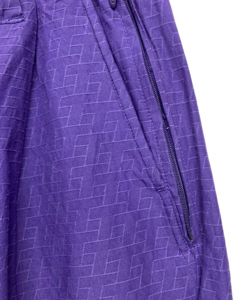 TIGHTBOOTH PRODUCTION（タイトブースプロダクション）TIGHTBOOTH PRODUCTION (タイトブースプロダクション) T JACQUARD BAGGY SLACKS パープル サイズ:SIZE Lの古着・服飾アイテム