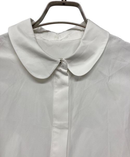 ELLIE（エリー）ELLIE (エリー) ラウンドカラーワンピース ホワイト サイズ:SIZE F 未使用品の古着・服飾アイテム