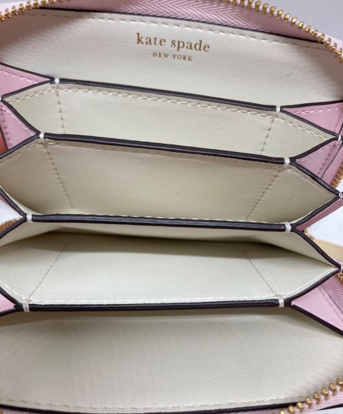Kate Spade（ケイトスペード）Kate Spade (ケイトスペード) アバ アコーディオン ウォレット ピンクの古着・服飾アイテム