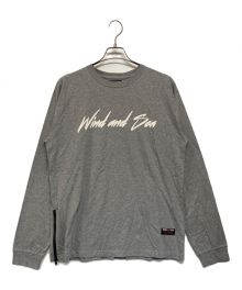 WIND AND SEA×WILD SIDE YOHJI YAMAMOTO（ウィンダンシー×ワイルドサイド ヨウジ ヤマモト）の古着「ロングスリーブTシャツ」｜グレー
