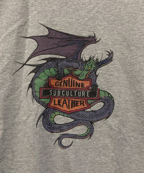 Subculture（サブカルチャー）Subculture (サブカルチャー) DRAGON LONGSLEEVE T-SHIRT グレー サイズ:SIZE 2の古着・服飾アイテム