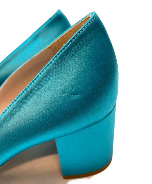 MIU MIU（ミュウミュウ）MIU MIU (ミュウミュウ) スターストーンパンプス ブルー サイズ:SIZE 36の古着・服飾アイテム