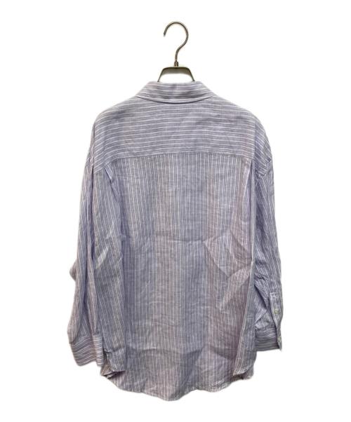 MACPHEE（マカフィー）MACPHEE (マカフィー) リネンシャイニング オーバーサイズドシャツ パープル サイズ:36 未使用品の古着・服飾アイテム
