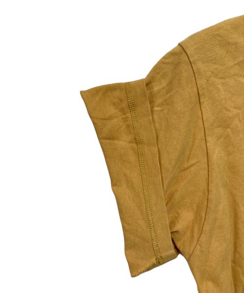 THE NORTH FACE（ザ ノース フェイス）THE NORTH FACE (ザ ノース フェイス) GUCCI (グッチ) ダブルネームロゴプリントTシャツ マスタード×ブラウン サイズ:SIZE XSの古着・服飾アイテム
