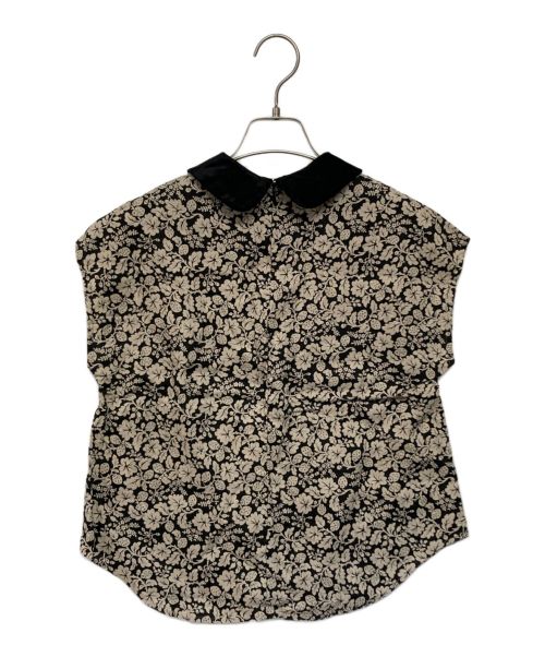 R&D.M.Co-OLDMAN'S TAILOR（オールドマンズテイラー）R&D.M.Co-OLDMAN'S TAILOR (オールドマンズテイラー) WILD BERRY ROUND COLLAR NO SLEEVE BLOUSE ベージュ サイズ:SIZE Mの古着・服飾アイテム