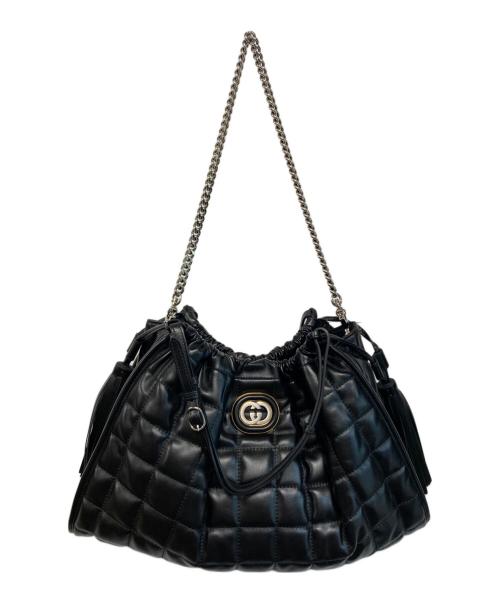 GUCCI（グッチ）GUCCI (グッチ) キルティングミディアムトートバッグ ブラックの古着・服飾アイテム