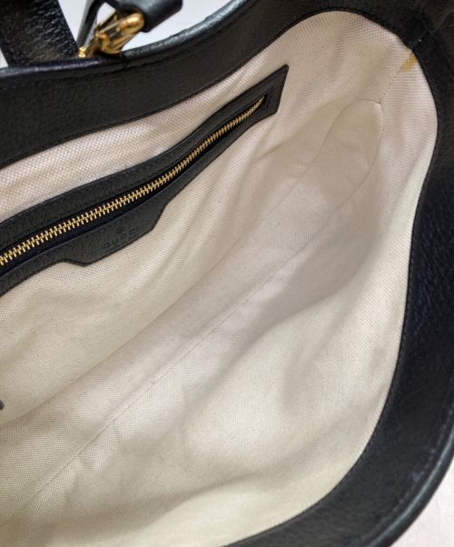 GUCCI（グッチ）GUCCI (グッチ) ジャッキー1961GGジャカードデニムショルダーバッグ インディゴ×ブラックの古着・服飾アイテム