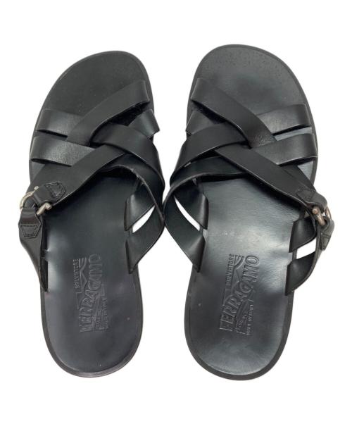 Salvatore Ferragamo（サルヴァトーレ フェラガモ）Salvatore Ferragamo (サルヴァトーレ フェラガモ) グラディエーターサンダル ブラック サイズ:SIZE 9の古着・服飾アイテム