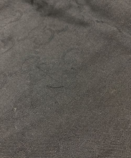 GUCCI（グッチ）GUCCI (グッチ) GG柄ウールシルクストール ブラックの古着・服飾アイテム