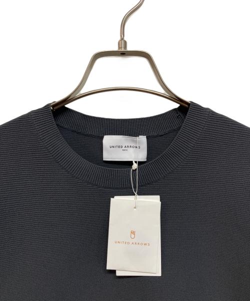 UNITED ARROWS（ユナイテッドアローズ）UNITED ARROWS (ユナイテッドアローズ) ラメライン ショートスリーブニット グレー サイズ:SIZE Free 未使用品の古着・服飾アイテム