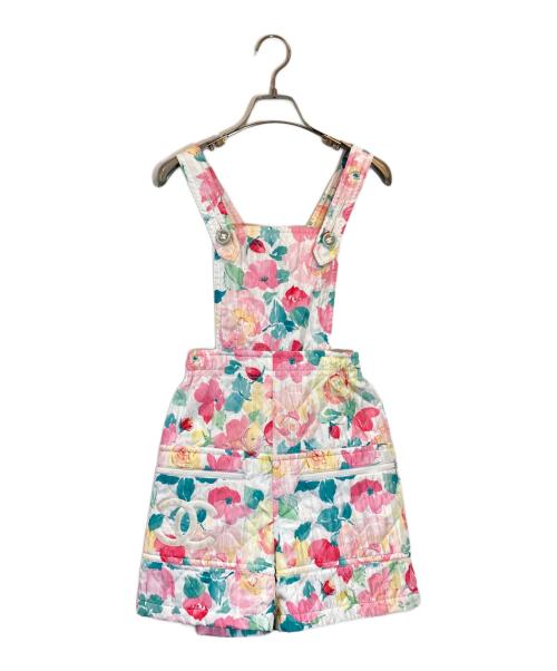 CHANEL（シャネル）CHANEL (シャネル) 花柄キルティングセットアップ ホワイト×ピンク サイズ:SIZE 34の古着・服飾アイテム