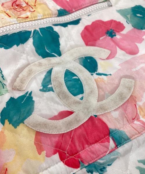 CHANEL（シャネル）CHANEL (シャネル) 花柄キルティングセットアップ ホワイト×ピンク サイズ:SIZE 34の古着・服飾アイテム