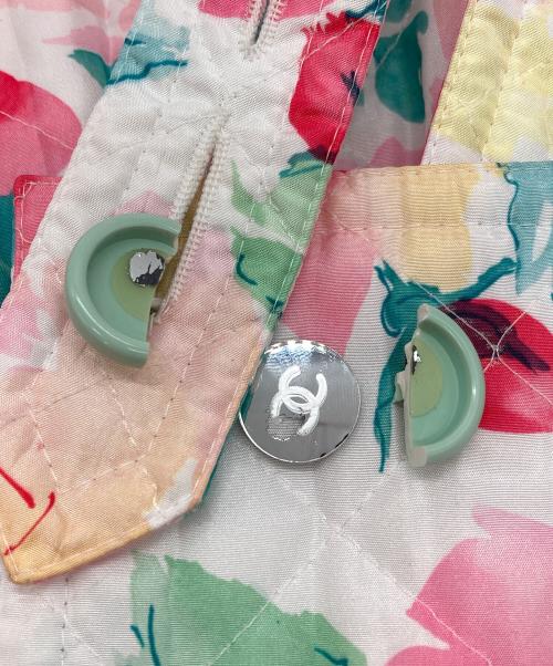 CHANEL（シャネル）CHANEL (シャネル) 花柄キルティングセットアップ ホワイト×ピンク サイズ:SIZE 34の古着・服飾アイテム