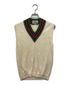 中古・古着通販】GUCCI (グッチ) シェリーラインVネックニットベスト 