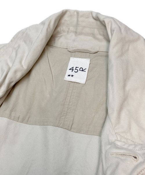 45R（フォーティファイブ・アール）45R (フォーティーファイブアール) おこめサテンの908シングルPコート ベージュ サイズ:2の古着・服飾アイテム