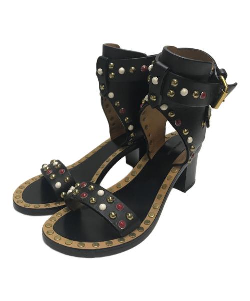 ISABEL MARANT（イザベルマラン）ISABEL MARANT (イザベルマラン) スタッズサンダル ブラック サイズ:37の古着・服飾アイテム