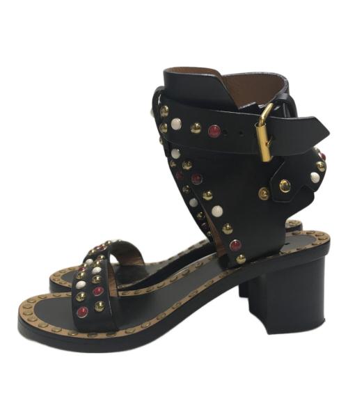 ISABEL MARANT（イザベルマラン）ISABEL MARANT (イザベルマラン) スタッズサンダル ブラック サイズ:37の古着・服飾アイテム
